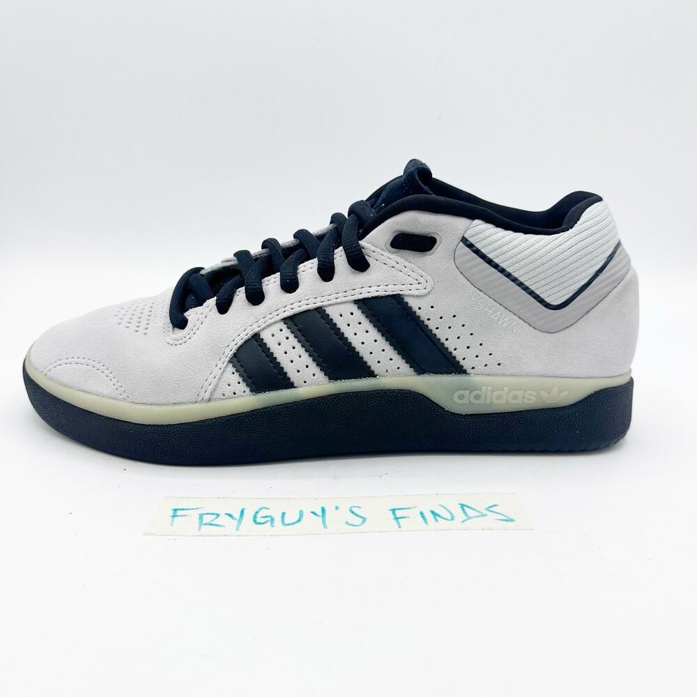 Adidas Tyshawn Grey Black GY6953 Skateboarding Skate Shoes Size 8 Men's EUC